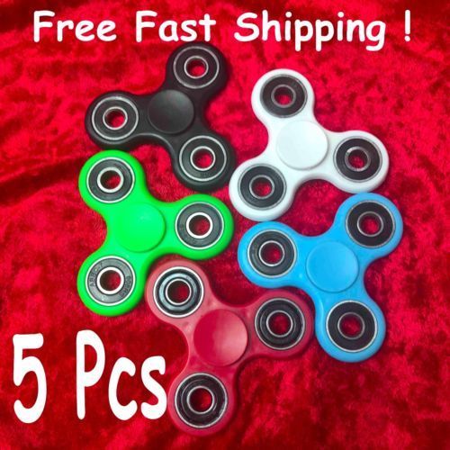 Lot 5x Fidget Hand Spinner Focus Desk Toy EDC ADHD Autism KIDS ADULT USA STOCK - TechStore USA LLC