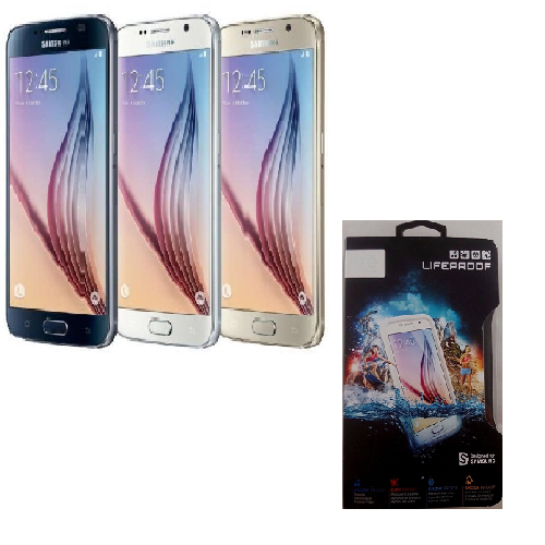 Samsung Galaxy S6 Unlocked (US Cellular-Sprint-Verizon) & Lifeproof Fre