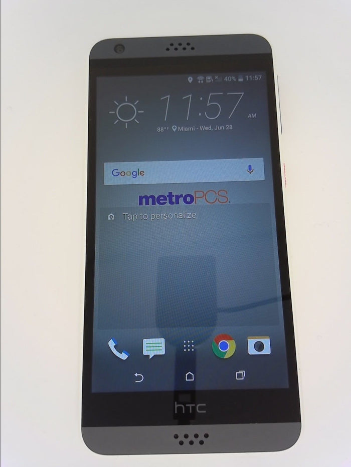HTC Desire 530 MetroPCS 16GB White Speckled Smartphone - *Great Condition *